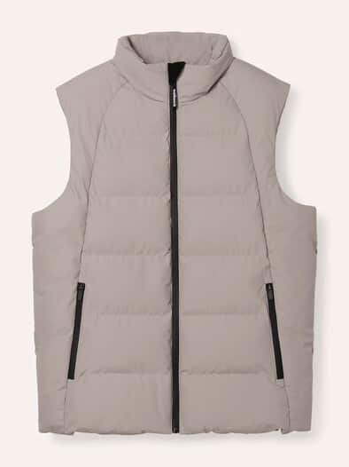 Softshelljacke mit Aussenweste Ecru