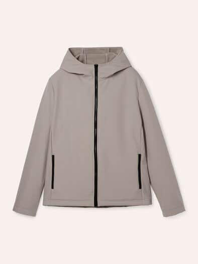Softshelljacke mit Aussenweste Ecru