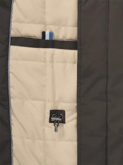 Wärmende Langjacke mit 9 Taschen Dunkelbraun
