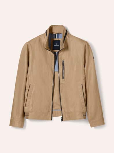 Leinenblouson Leicht und Luftig Latte