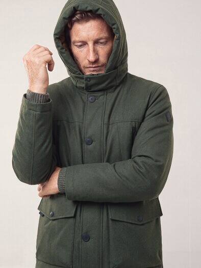 Wasserdichter Thermoparka Oliv