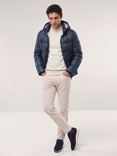 Leichte Steppjacke mit Thermozone Marine