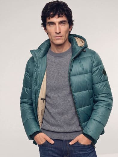 Leichte Steppjacke mit Thermozone Grün