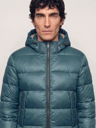 Leichte Steppjacke mit Thermozone Grün