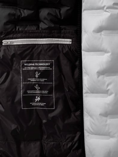 Daunen Steppjacke Ecru