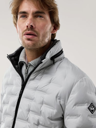 Daunen Steppjacke Ecru