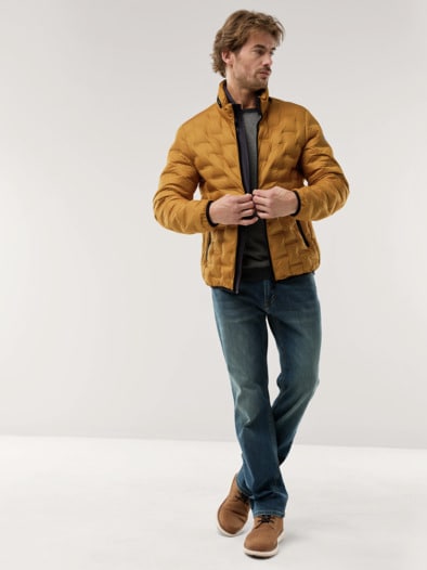 Daunen Steppjacke Safran