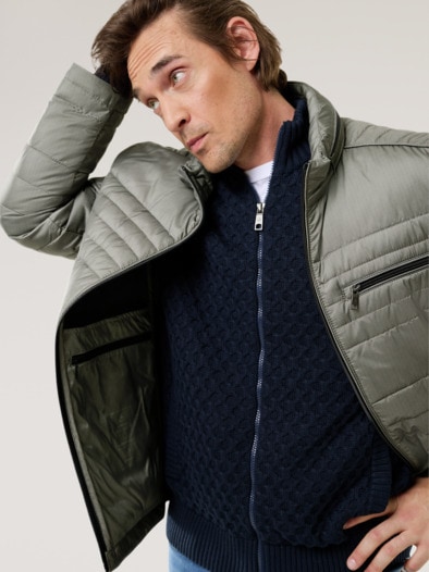 Microfaser Leichtjacke 2.0 Stein