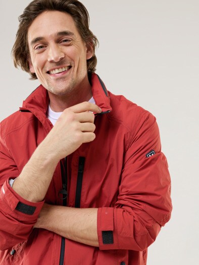 Multifunktionsjacke Feuerrot