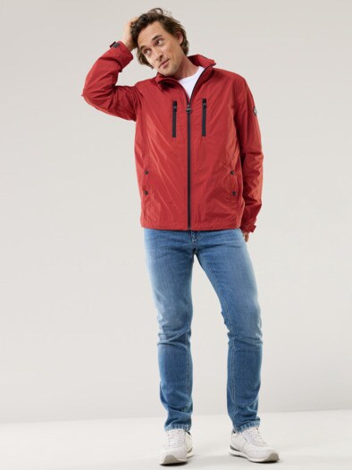 Multifunktionsjacke Feuerrot