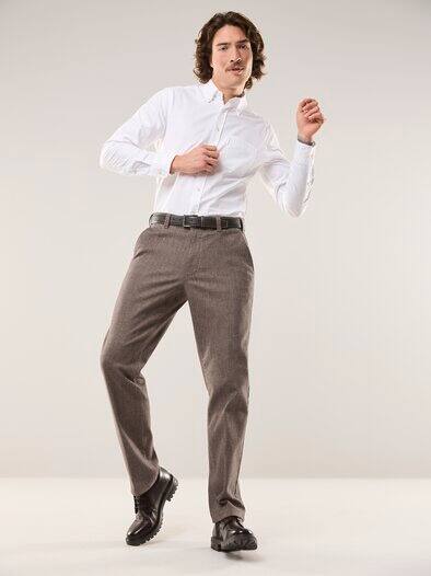 Gürtel-Chino Wool-Look Sand