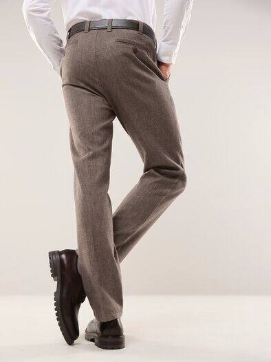 Gürtel-Chino Wool-Look Sand