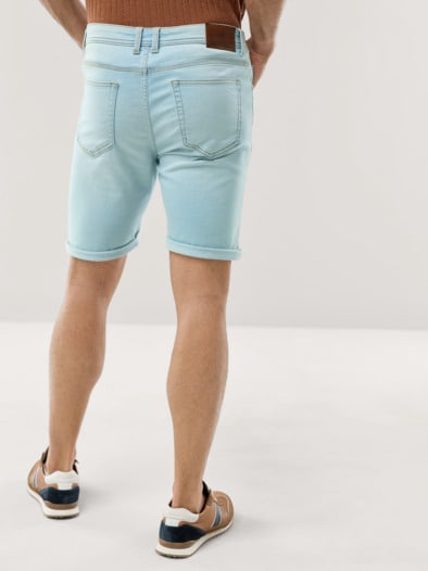 Jogger-Jeans Shorts Light Blue