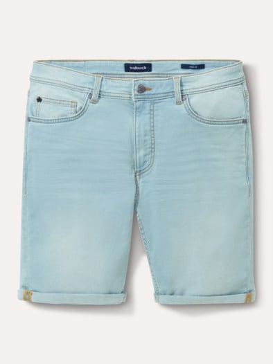 Jogger-Jeans Shorts Light Blue