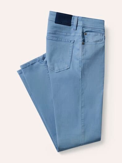 Coloured Jeans Rauchblau