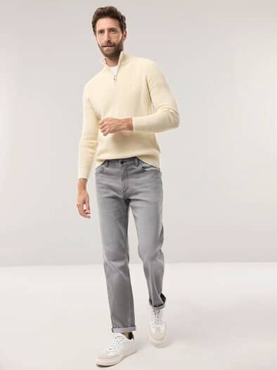 Jogger-Jeans Superstretch Light Grey