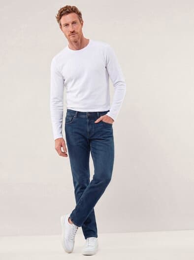 Jogger-Jeans Superstretch Mid Blue