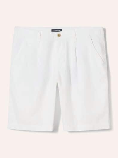 Leinenmix Bermudas Weiß