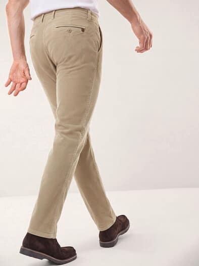 Cordhose aus weicher Baumwolle Camel