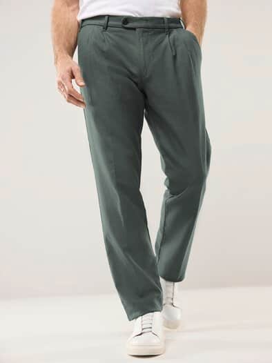 Premium Leinen-Chino Salbei
