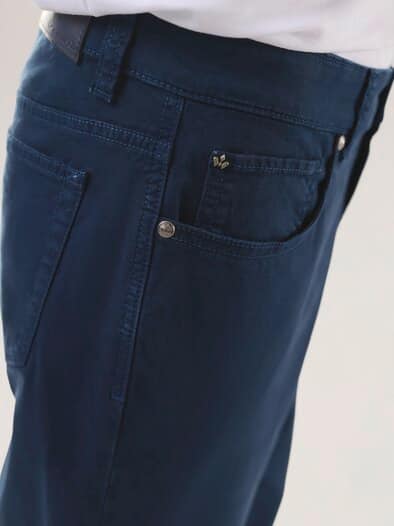 Baumwoll Five-Pocket Marine