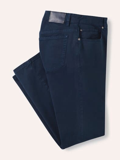 Baumwoll Five-Pocket Marine