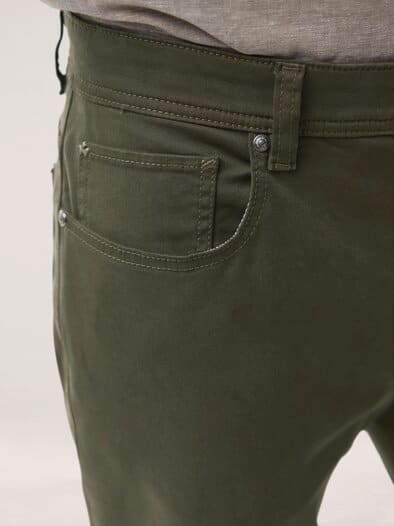 Baumwoll Five-Pocket Oliv