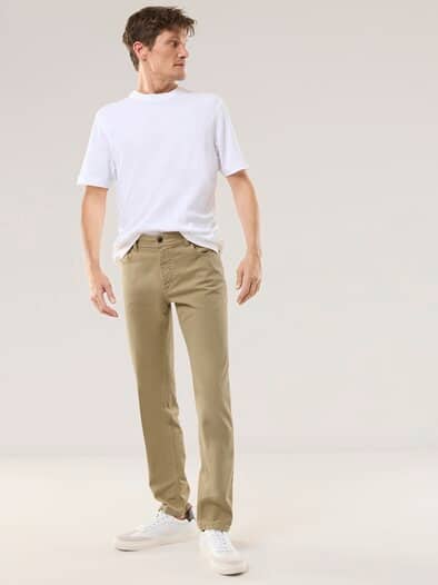 Baumwoll Five-Pocket Maisgelb