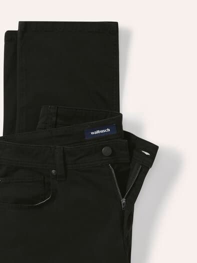 Baumwoll Five-Pocket Schwarz