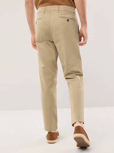 Bundfalten-Chino Feinstruktur Maisgelb