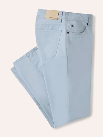 Ultraleicht Baumwoll Five-Pocket Hellblau