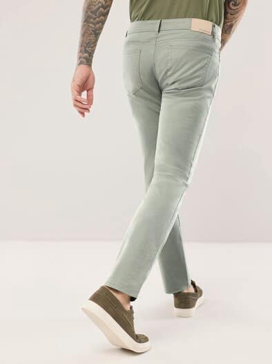 Ultraleicht Baumwoll Five-Pocket Salbei