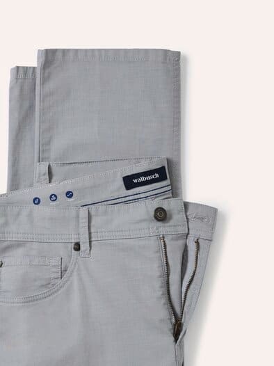 Ultraleicht Baumwoll Five-Pocket Hellgrau