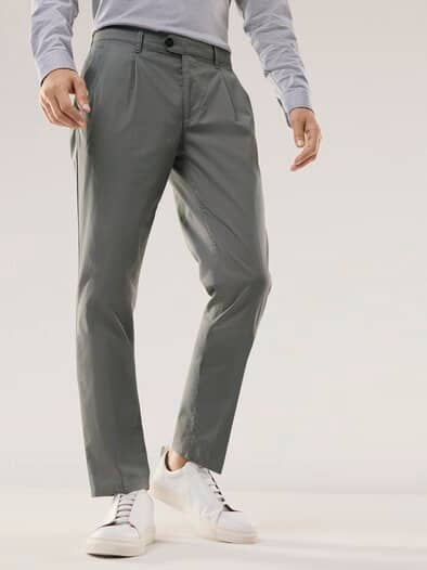 Premium Klima-Chino Graugrün