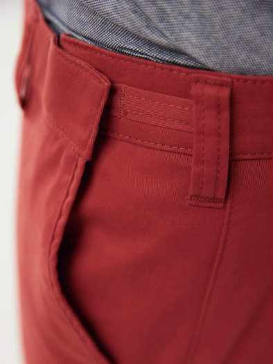 Extraglatt Dehnbund Bermudas Rot