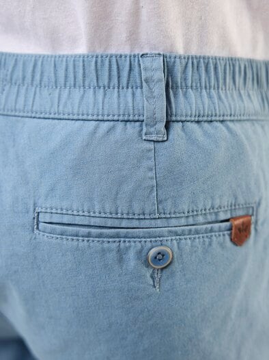 Leinen-Bermudas Frischekick Hellblau