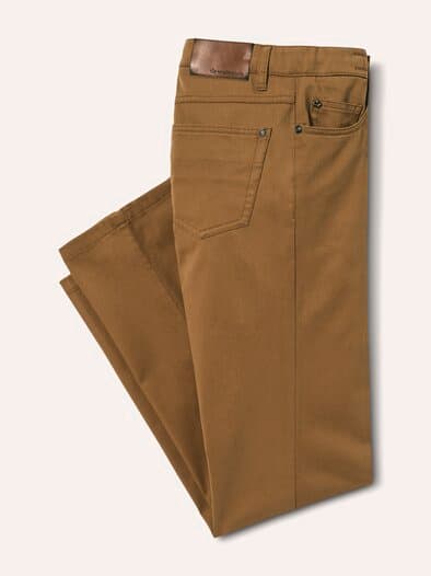 Extraglatt Dehnbund Five-Pocket Safran