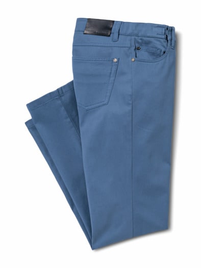 Extraglatt Dehnbund Five-Pocket Mittelblau