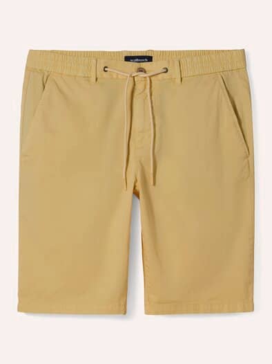 Urlaubs-Bermudas Baumwollstretch Sonnengelb