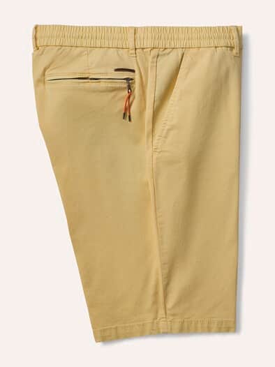 Urlaubs-Bermudas Baumwollstretch Sonnengelb