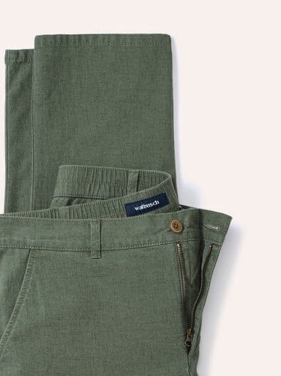 Leinen-Chino Frischekick Salbei