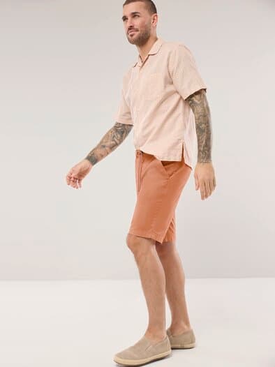 Urlaubs-Bermudas Baumwollstretch Apricot