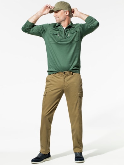 8-Taschen-Cargo Khaki