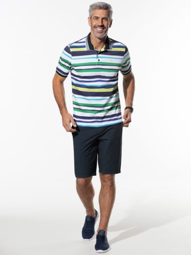 Seersucker Bermudas Marine