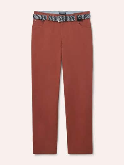 Extraglatt-Stretchbund Five Pocket Rotbraun