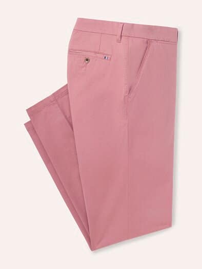 Elastische Chino aus Baumwolle Rosenholz