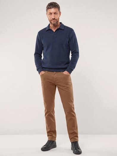 Extraglatt-Thermo Five Pocket Walnuss