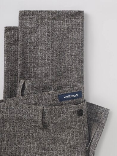 Premium Sport-Flanell Hose Grau Gestreift