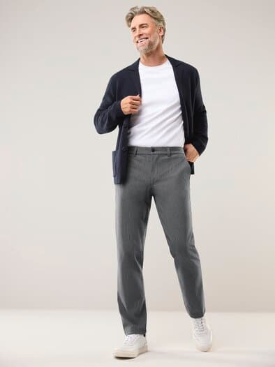 Macht-Alles-Mit Hose 2.0 Grau Gestreift