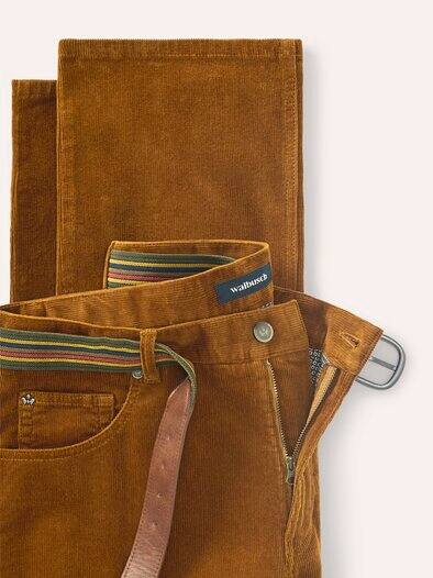 Gürtel-Cord Five-Pocket Curry